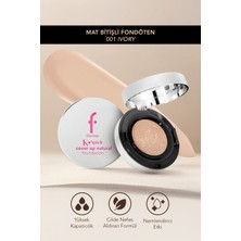 Flormar K-Spirit Cover Up Yüksek Kapatıcı Uzun Süre Kalıcı Yarı Mat Cushion Fondöten - 001 Ivory