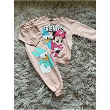 GMG Collection Baby Minnie ve Daisy Desenli Kız Çocuk Alt Üst Esofman Takım 2 Ip Rahat Takım
