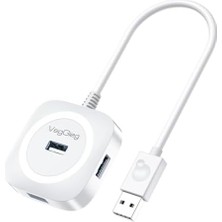 Data Store 4 Portlu USB 2.0 Çoklayıcı Hub Beyaz