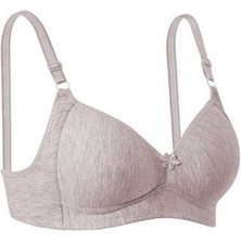 1051 Ebru Silikonlu Toplayıcı Telsiz Sütyen 6lı Paket Kahve Melanj