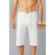 4021 Gümüş Erkek Osmanlı Donu 6lı Paket Beyaz