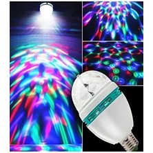 Data Store Renkli Disko Ampulü Lambası E27 Duy LED Ampul Dönen Disco Topu
