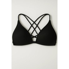 2400 Liza Sporcu Ipli Destekli Sütyen 6lı Siyah