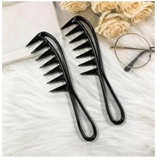 Data Store Gaman Kadın-Erkek Saçı Şekil Verme Tarağı - Profesyonel Tarak - Saç Açıcı Tarak Geniş Dişli 19CM Siyah