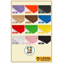 Local Market Elişi Etkinlik Için Keçe Kumaşlar 100 x 100CM / 12 Pastel Renk