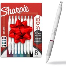 Data Store S-Jel Kalemler, Moda Varil Jel Kalemler, Inci Beyaz Gövde, Orta (0,7 Mm) Nokta, Kalın Mürekkep Renkleri, 8 Adet