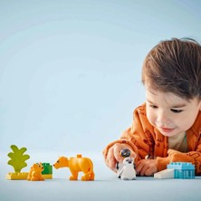 LEGO Duplo Vahşi Hayvan Aileleri Oyuncak Seti: Penguenler ve Aslanlar ile Eğlenceli Oyun 10 Parça