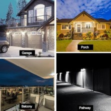 Data Store Solar Güneş Enerjili Lamba 6 Cop Beyaz LED Kıskaçlı Sokak Lambası Hareket Sensörlü Su Geçirmez USB Ile Telefon Şarj Özelliği Teras Bahçe Agaç Patika Garaj Balkon Dekorasyon Aydınlatma