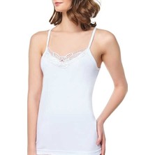 Seher Yıldızı 0013 Seher Kadın Ip Askı Hazıryaka Atlet 6lı Paket Beyaz
