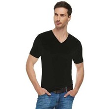 Tutku Elit 1303 Elit Erkek V Yaka Fanila 6lı Paket Siyah