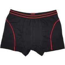 0133 Tutku Çocuk Elastan Boxer 6lı Paket Siyah