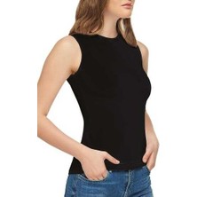 Tutku Elit 2201 Elit Kadın Elastan Sıfırkol Atlet 6lı Paket Siyah