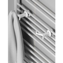 Data Store Yeni Nesil,banyo Askısı, Bornoz Askısı, Kolay Kurulum, Havlu Kıyafet Askıs, V Şeklinde(2 Adet) (Beyaz)