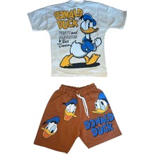 GMG Collection Baby Duck Desenli Şort Tişört 2'li Takım