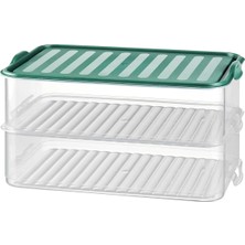 Data Store 2'li Klipsli 3.2 Litre Buzdolabı Düzenleyici Difriz Mikrodalga Uyumlu G-463 Saklama Kabı 2 x 1600 ml