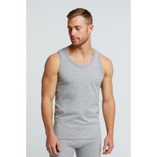 Seher Yıldızı 0001 Seher Erkek Penye Atlet 6lı Paket Gri