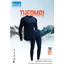 Berrak Lacivert Erkek Termal Takım S Beden Nefes Alabilir ve Esnek Yapı ile Kış İçin İdeal