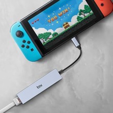 Data Store Bix BXC06HB Type-C'den 3 Bağlantı Noktalı Gigabit Ethernet USB 3.2 Hub