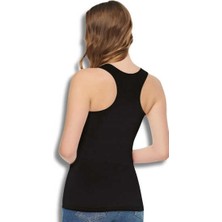 0145 Tutku Kadın Elastan Spor Atlet 6lı Paket Siyah