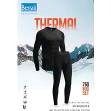Berrak 760 Siyah Erkek Termal Takım M Beden Nefes Alabilir Kumaş ile Kış Sporları İçin İdeal