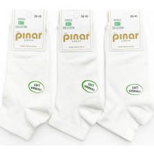 Pınar Kadın Düz Patik 12LI Ekru