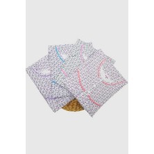 Melika Boydan Desenli Gecelik Kışlık 3lü Paket Renkli