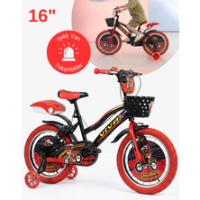 Mach 16 Jant Viva Işıklı Destek Tekerlekli Çocuk Bisikleti 4-7 Yaş Şişme Tekerlekli, Zil & Bagajlı