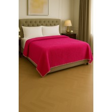 Tekstil Stokları Çift Kişilik Welsoft 200 x 220CM Fuşya Battaniye