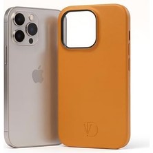 Data Store Virtuo 15 Pro Yapımı Hakiki Deri Telefon Kılıfı, Glotech Teknolojili, Magsafe Uyumlu, Karanlıkta Parlayan El Karanlıkta Parlayan El, Kapak Kahverengi (Kahverengi)