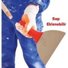 Data Store Plastik Saplı Metal Spatula Sıva Duvar Macun Boya Kazıma Ispatulası 18 cm Takılabilir Sap