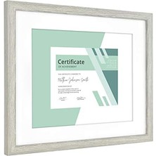 Data Store Mcs, Gri 11X14 Inç Galeri Temel Belge Çerçevesi 20 x 30 cm 2'li Paket, Ağaç Damarı