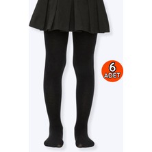 Öge Çocuk Külotlu Çorap 6lı Siyah