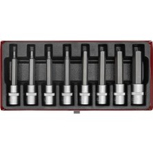 Data Store Sealey AK9310 Alyan Uç Seti 8 Parça 1/5,1 cm Sq Drive Metrik