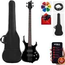 Midex MBG-410BK Üst Segment Profesyonel Bas Gitar 4 Telli