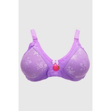 303 Liza Telsiz Dantelli Sütyen 6lı Paket Lila