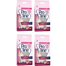 Proline Pro Line 36 lt Bebek Pudralı İnce Tane Topaklanan Kedi Kumu ile Ferah Bir Ortam Sağlayın