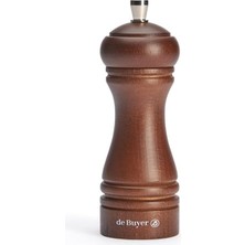 Data Store 345 Tuz Değirmeni Büyük Tuz Beyaz Kayın Işlemeli/paslanmaz Çelik Değirmeni Koyu Mavi 14 cm