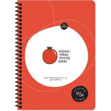 Data Store A5 Spiralli Akademik Ajanda - Düşünüyorum Öyleyse Narım