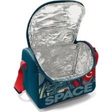 Data Store Yeşil Astronot Baskılı Erkek Çocuk Okul Beslenme ve Piknik Çantası