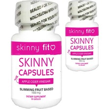 Skinny Fit 2 Tane Elma Sirkesi Ana Malzemeli Meyve Ektratlarından 30 Lu Bakım