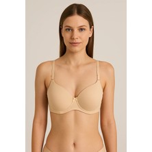 1101 Ebru Silikonlu Desteksiz Sütyen 6lı Paket Ten