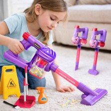 Toyska Oyuncak Elektrikli Süpürge Seti 4'ü 1 Temizlik Seti