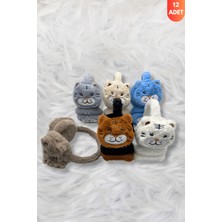 Işnar Moda Işnar Çocuk Pelüş Kulaklık 12LI Paket Koyu Renk