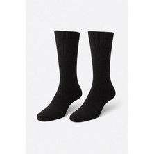 Dündar Çorap 9518 Dündar Erkek Havlu Asker Çorabı 12LI Siyah