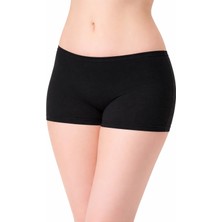0154 Tutku Kadın Boxer Şort 6lı Siyah