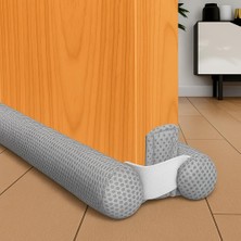 Data Store Çift Taraflı Kapı Altı Izolasyon Süngeri, Kapı Altı Rüzgar Önleyici, Ayarlanabilir, Soğuk Geçirmez, Toz Geçirmez, Eşik Altlığı (Gri)