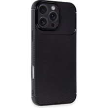 Data Store 16 Pro ile Uyumlu Auto Focus Karbon Kapak Ultra Ince Yapılı Tam Koruma Sağlayan Kılıf (Siyah)