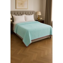 Tekstil Stokları Çift Kişilik Welsoft 200 x 220CM Mavi Battaniye