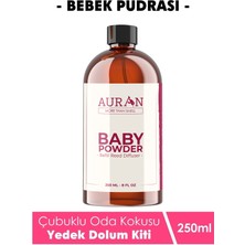 Auran Bebek Pudrası Yedek Dolum Şişe 250 ml Kokusuz Oda Kokusu Çubuklu Özellikli