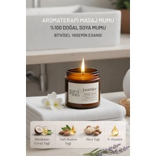 Believe Your Aura Yasemin Kokulu Masaj Mumu - %100 Saf ve Doğal Hindistan Cevizi ve Shea Yağı Spa Masaj Mumu - 100 cc